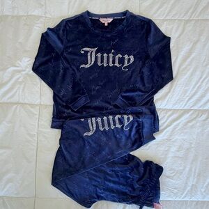 Juicy Couture Velour Set ( Navy Blue ) NEW!  (M)